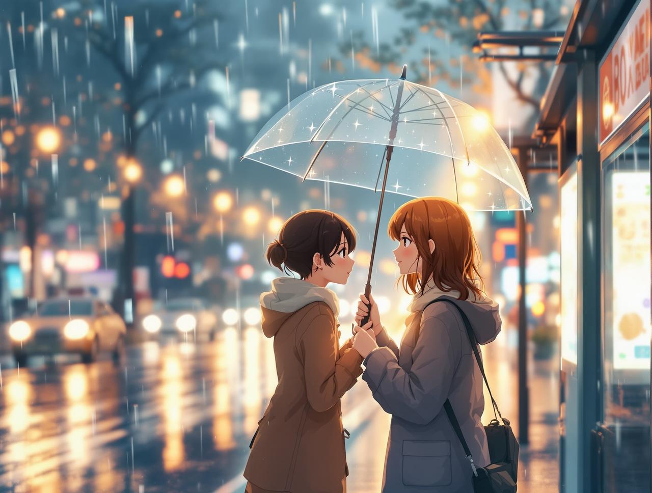 雨天的约定 - 韩剧短剧美女邻居都市情感题材短剧封面